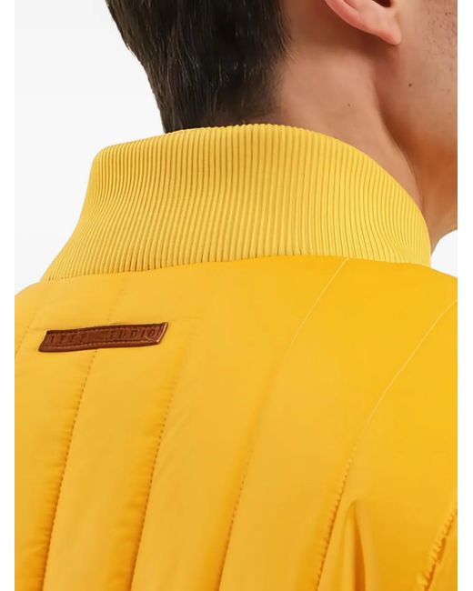 Giacca Trapuntata Con Zip di 1989 STUDIO in Yellow da Uomo
