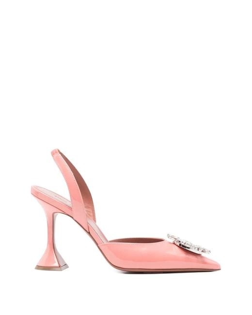 AMINA MUADDI Pink Begum Slingback Pumps