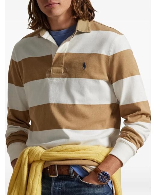Polo Ralph Lauren Natural Classic Fit Rugby Polo Shirt for men