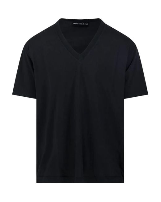 メンズ Department 5 コットン Tシャツ Black