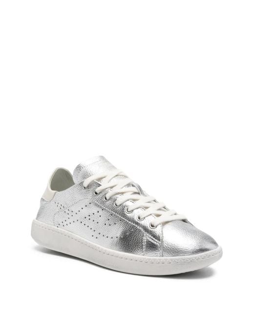 Ash White Super Perforated Sneakers
