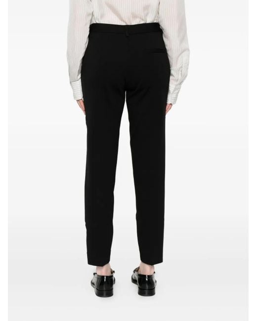 Ottod'Ame Black Pressed-Crease Trousers