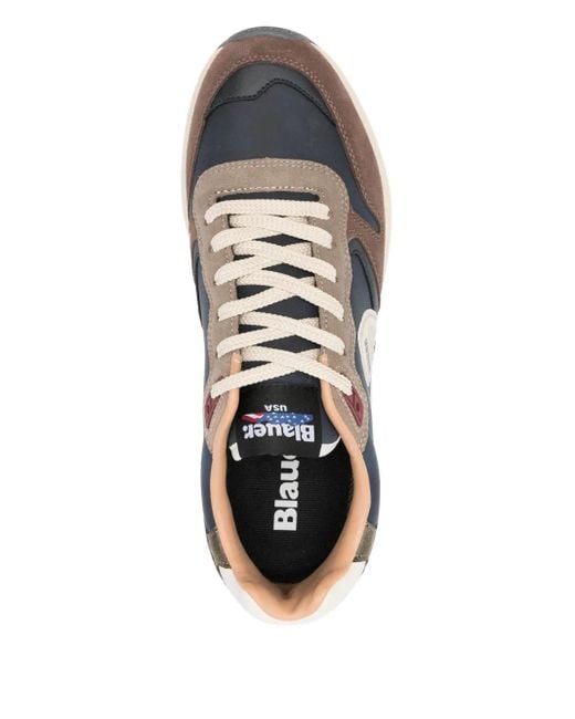 メンズ Blauer レザーパネル スニーカー White