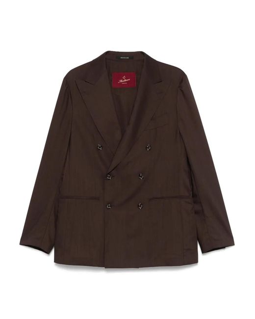Montecore Brown Wool Blazer for men