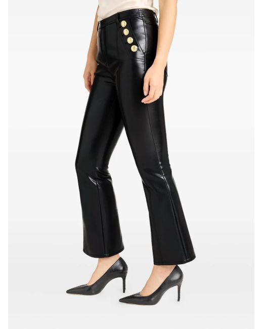 Cinq À Sept Black Suzette Cropped Flared Trousers