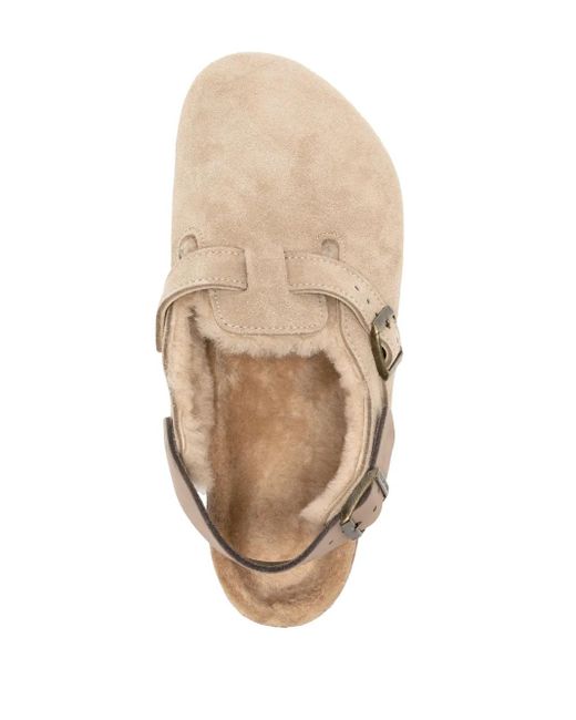 メンズ Birkenstock Boston スエード サンダル Natural