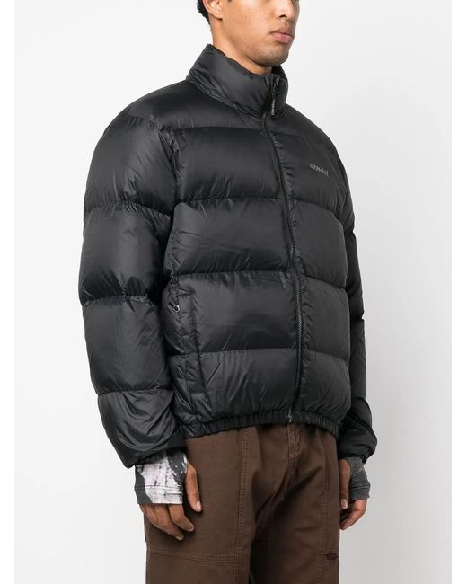 Gramicci Black Logo-Embroidered Down Puffer Jacket for men