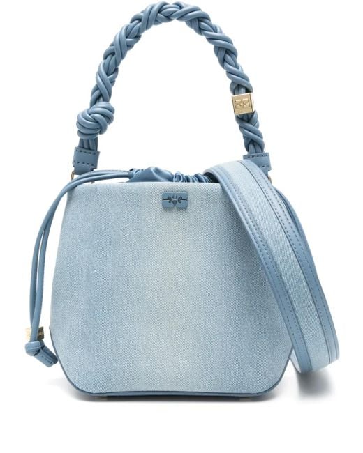 Ganni Blue Sac À Main En Jean