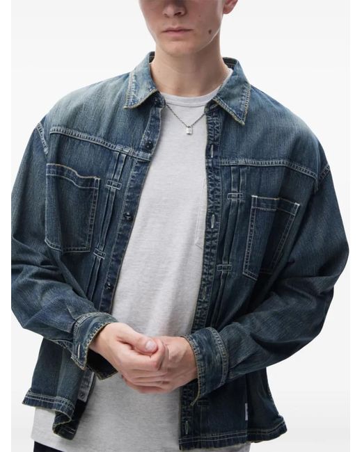 Neighborhood Blue Denim Shirt for men