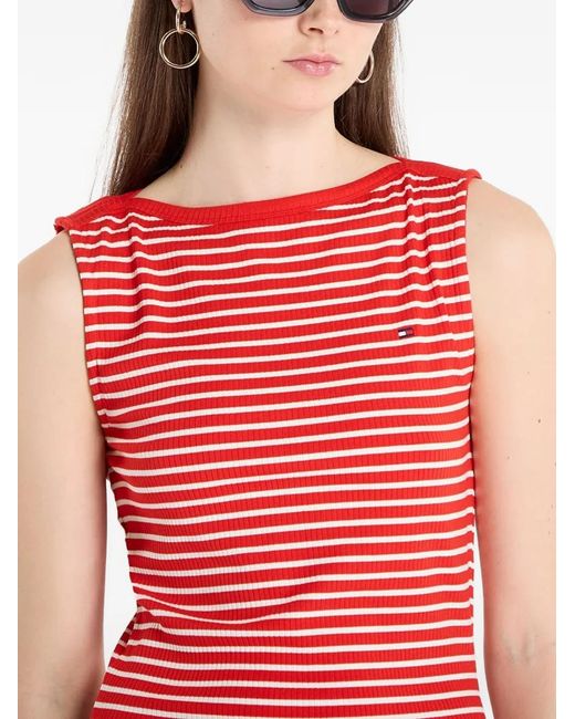 Tommy Hilfiger Pink Striped Maxi Dress