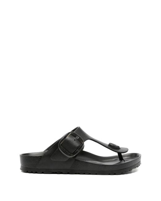 Birkenstock Black Gizeh Oversized-Buckle Thong Sandals