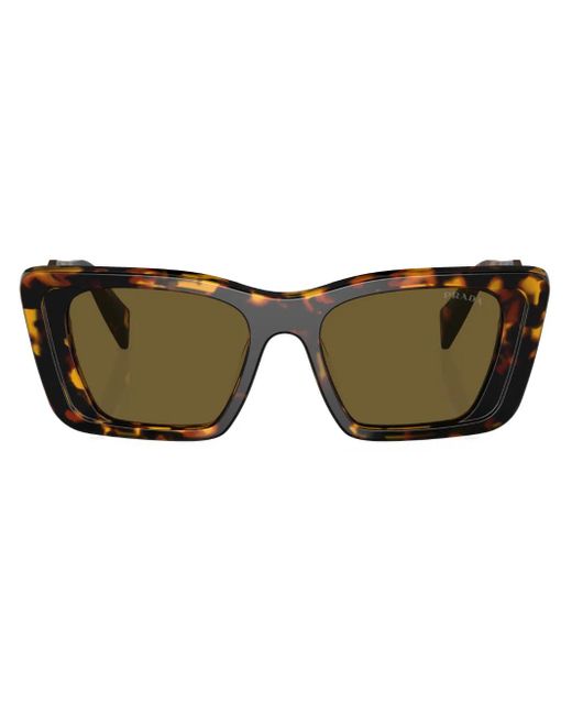 Prada Brown Square-Frame Sunglasses