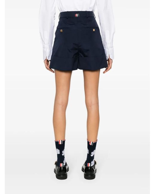 Thom Browne Blue Typewriter Sack Shorts