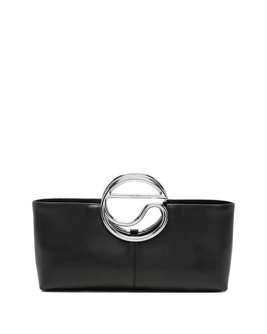 Coperni Black Leather Tote Bag
