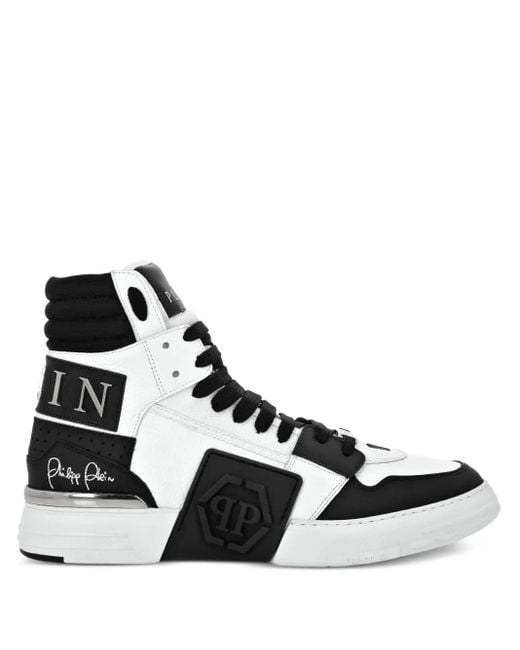 Philipp Plein Black High-Top-Sneakers mit Logo