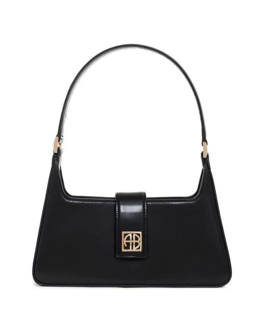 Anine Bing Black Lou Shoulder Bag