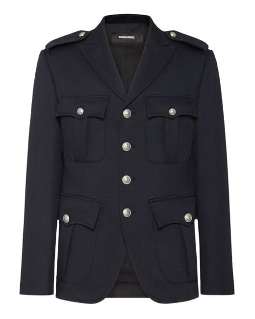 Blazer Con Spalline di DSquared² in Blue da Uomo