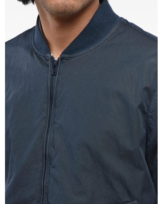 Corneliani Blue Zip-Up Bomber Jacket for men