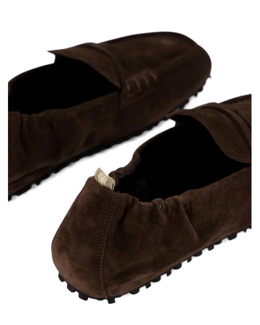 Officine Creative White Travis Suede Loafers for men