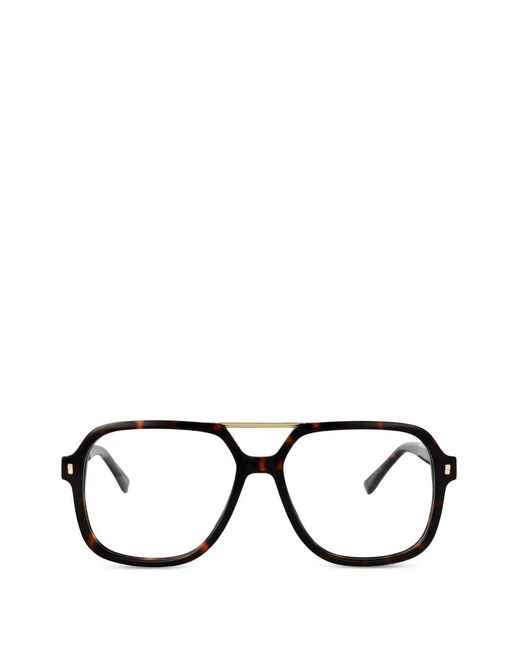 DSquared² Brille Mit Doppeltem Steg in Black für Herren