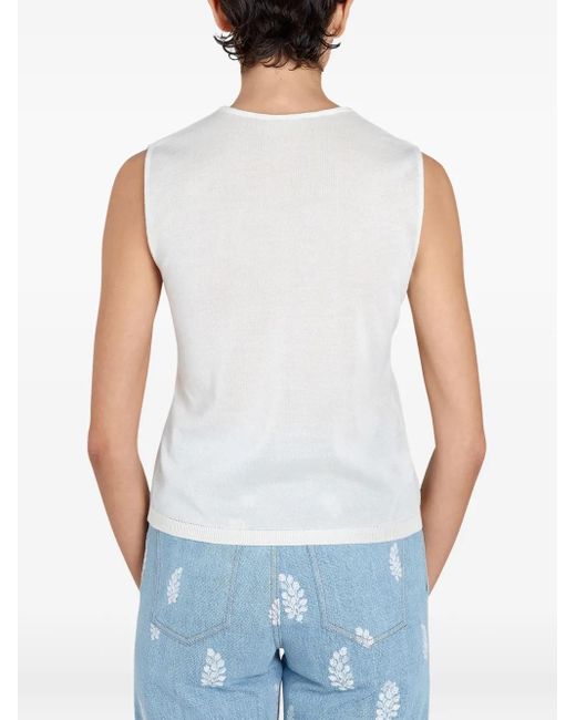 Giambattista Valli フローラル トップ White