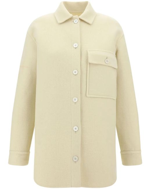 Jil Sander Natural Logo-Jacquard Jacket