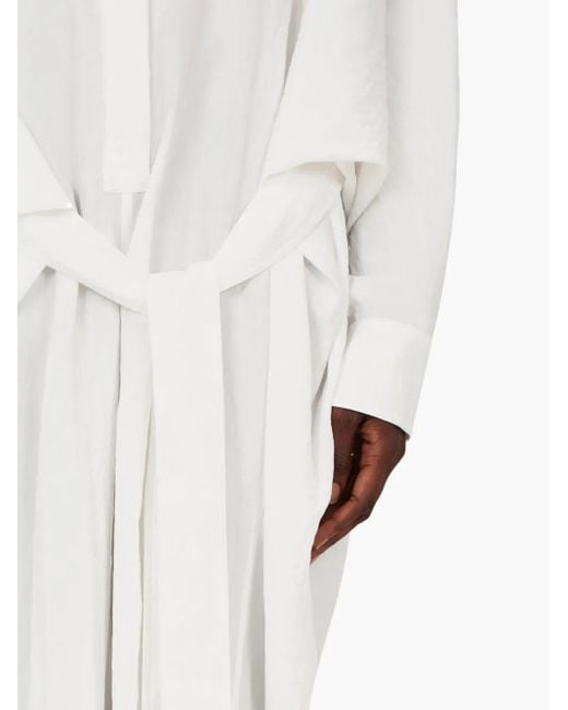 Ferragamo White Long-Sleeved Jumpsuit