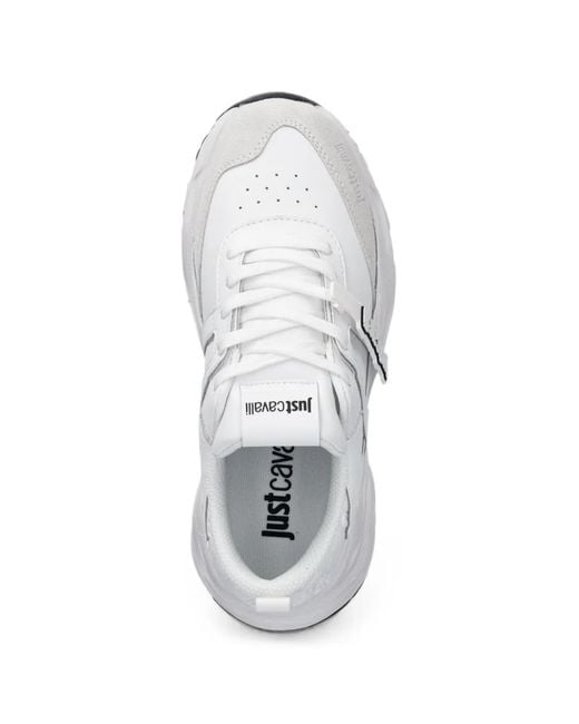 Just Cavalli White Baskets À Patch Logo