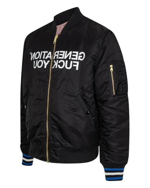 Supreme Black Reversible Ma-1 Jacket for men