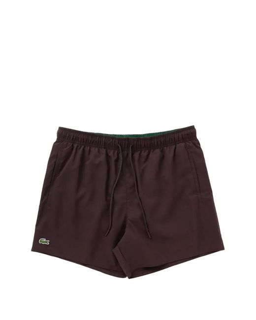 Lacoste Purple Logo Swim Shorts for men