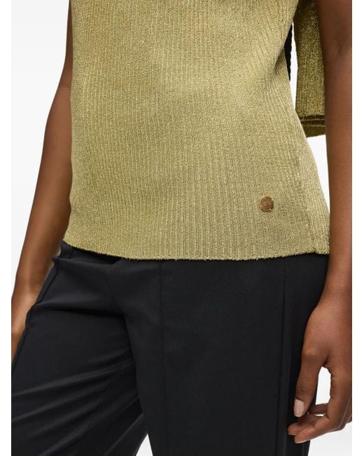 Top Con Detalle De Bufanda Karl Lagerfeld de color Green