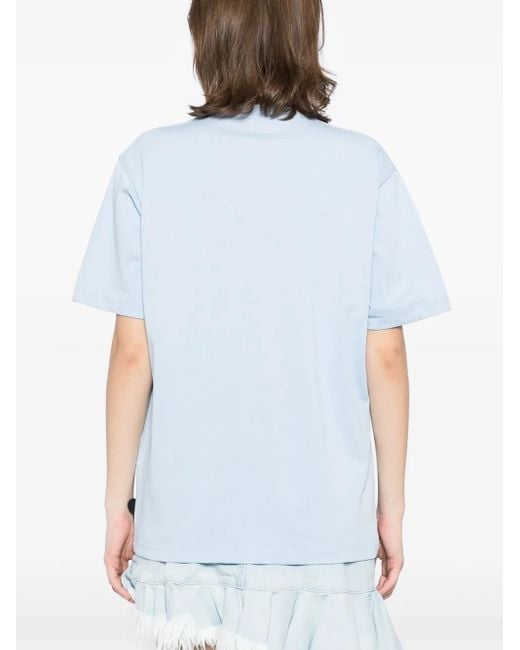 A Bathing Ape Blue Graphic-Print T-Shirt