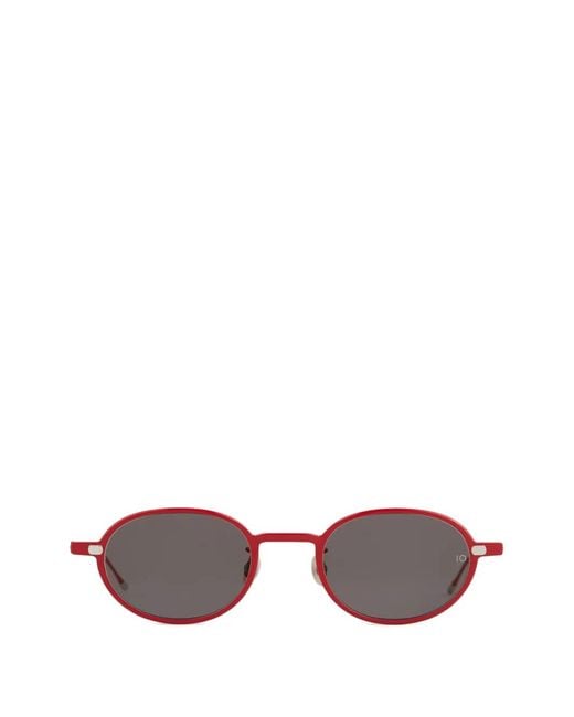 Eyevan 7285 Red Lunettes De Soleil À Monture Ovale for men