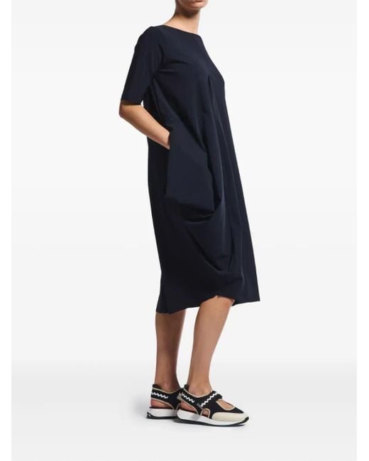 High Blue Caress Midi Dress