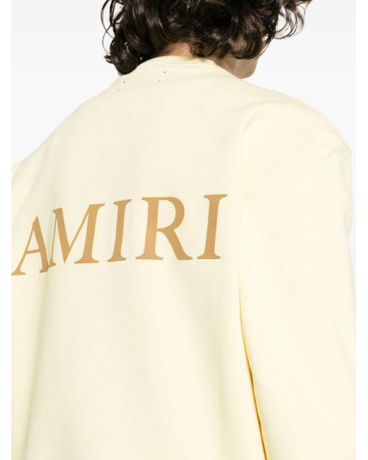 Amiri M.A. Sweatshirt mit Logo-Print in Natural für Herren