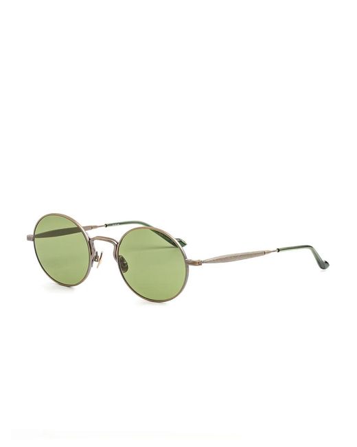 Matsuda Green Round-Frame Sunglasses