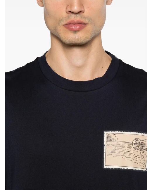 Brioni Black Short-Sleeve T-Shirt for men