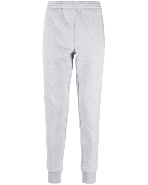 Lacoste Gray Logo-Patch Track Pants for men