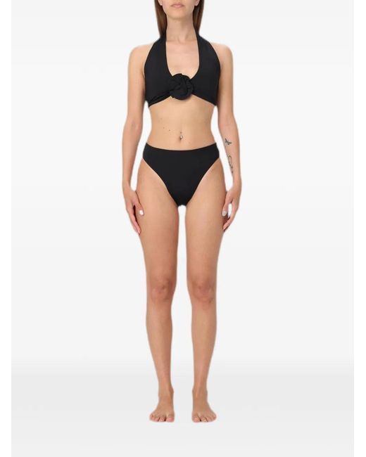 Maygel Coronel Black Halter-Neck Bikini