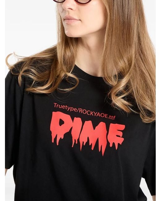 Dime Black Print T-Shirt