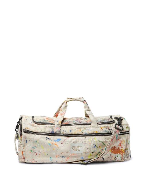 GALLERY DEPT. Natural Paint-splatter Cotton Duffle Bag for men