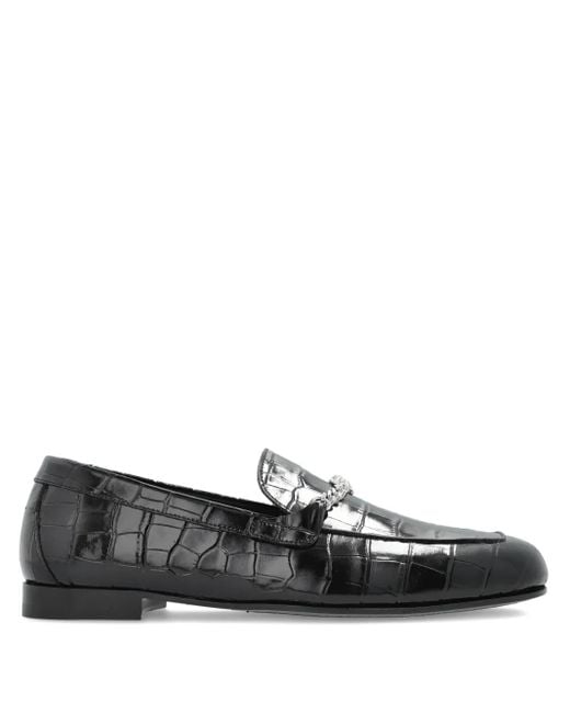 Versace Black Loafers Type Shoes for men