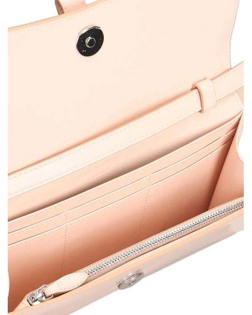 Stella McCartney Pink Padlock-Detail Clutch Bag