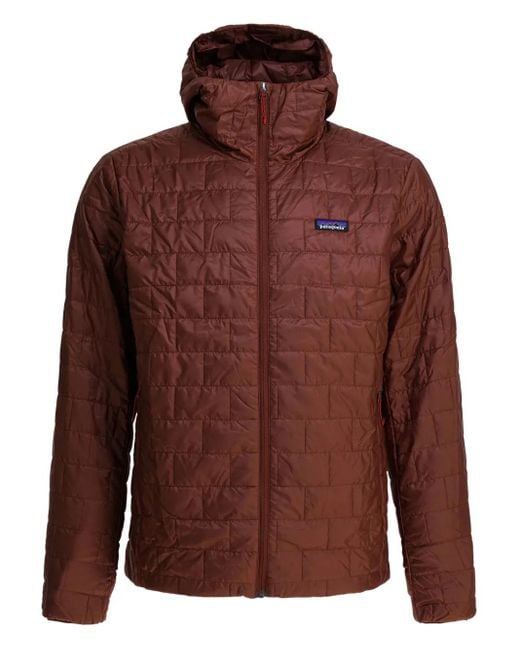 Patagonia Nano Gewatteerd Jack Met Capuchon in het Brown voor heren