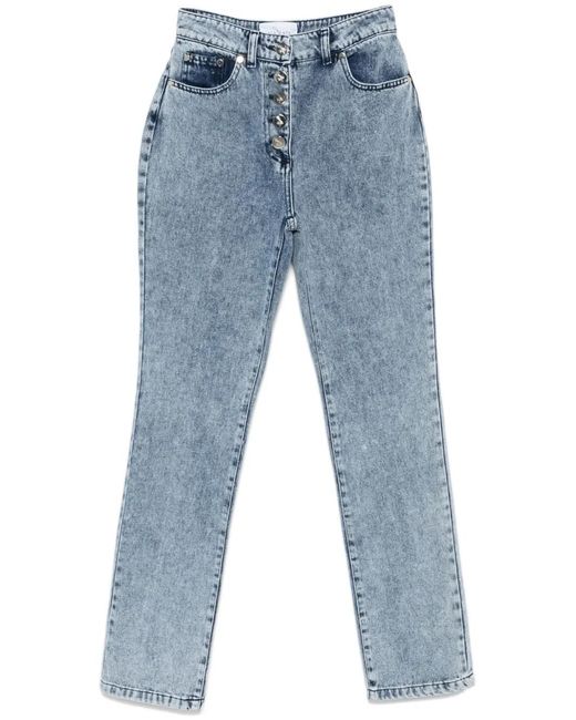 Ana Radu Blue Straight-Leg Jeans