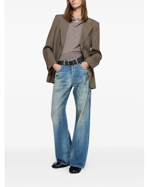 Acne Blue Regular Fit Jeans