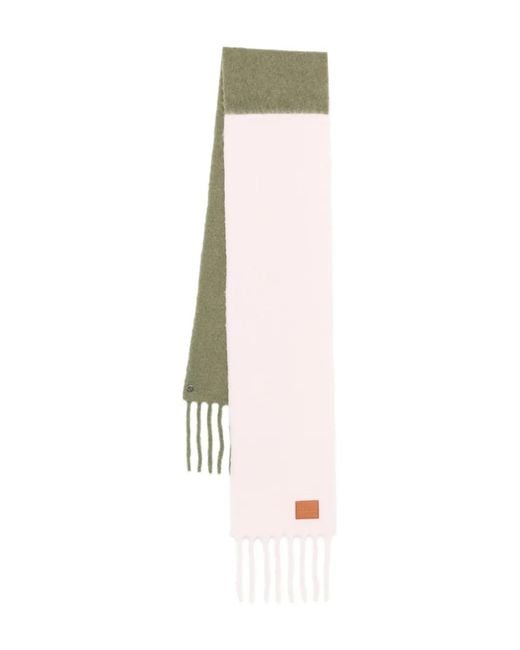 Loewe White Two-Tone Scarf