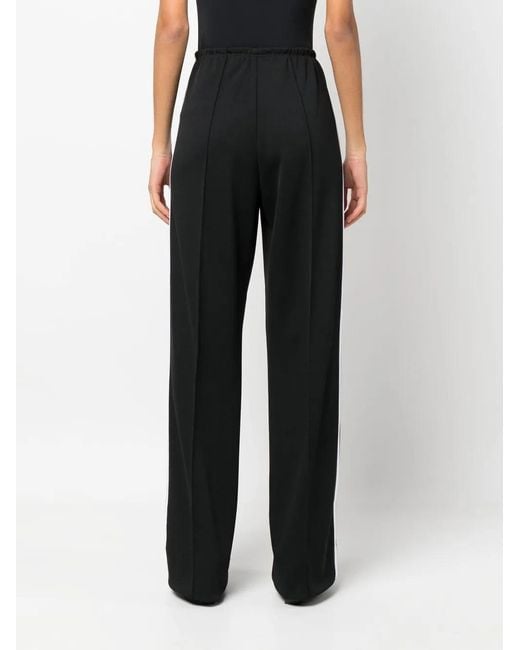 Palm Angels Black Logo-print Track Pants
