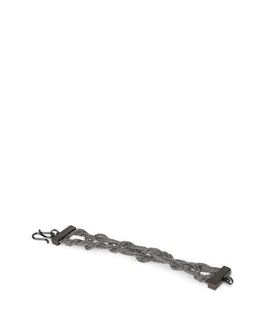 Fabiana Filippi White Chain-Link Knot Bracelet