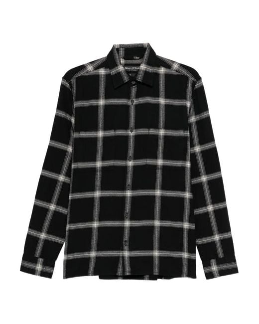 Marc O' Polo Black Checked Shirt for men